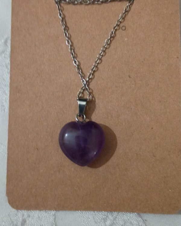 Amethyst Heart Necklace