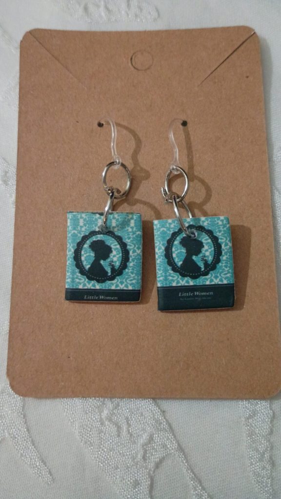 Little Women Mini Book Earrings