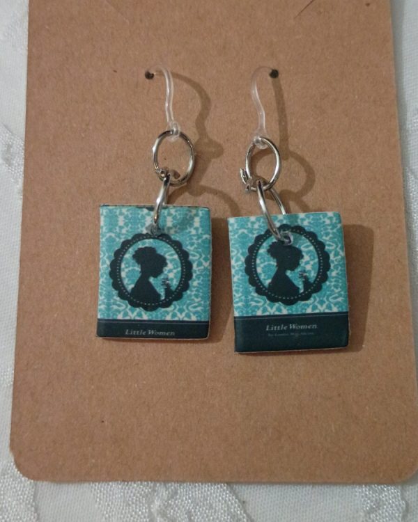 Little Women Mini Book Earrings