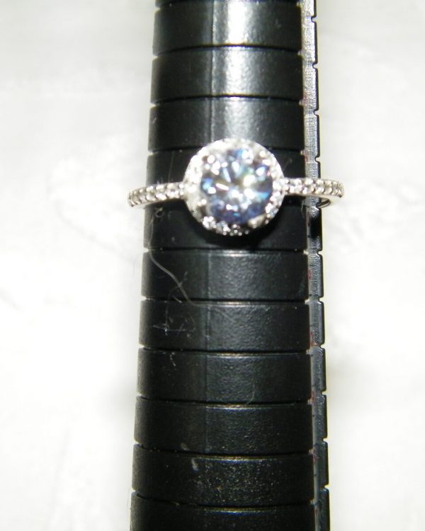 1ct Moissanite Ring, Grape Purple view 2