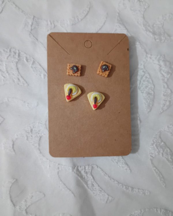 Waffles and Cake Stud Earrings view 1