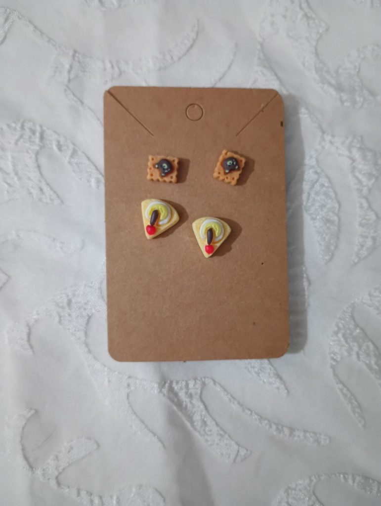 Waffles and Cake Stud Earrings